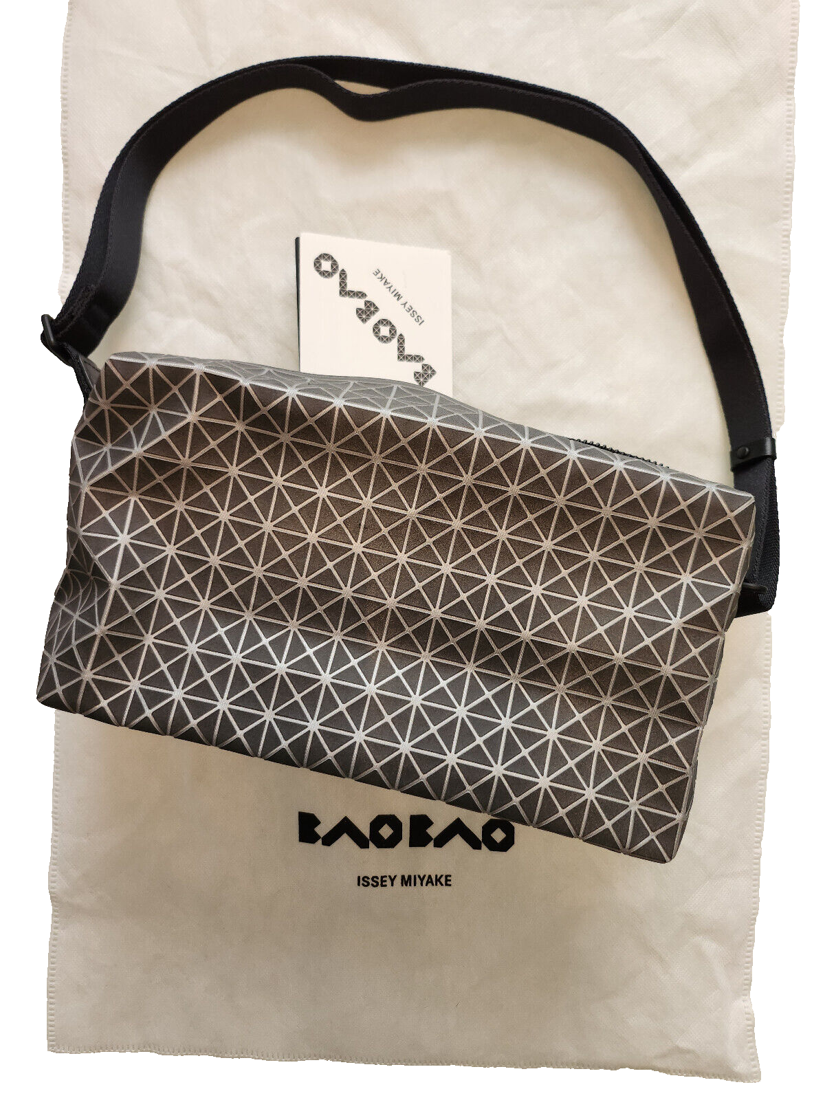 Bao Bao Issey Miyaki Saddle Bag - Gray | eBay Bao Bao Issey Miyaki Saddle Bag - Gray | eBay
