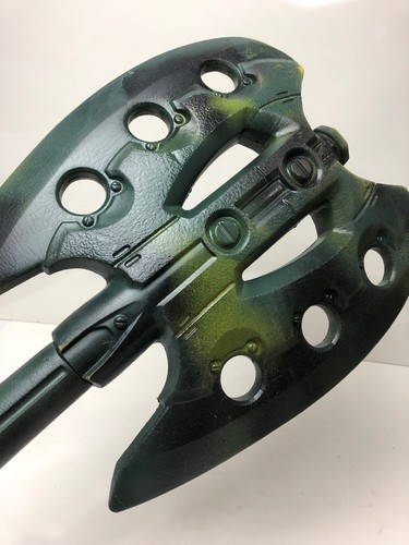 Nerf Hasbro 2009 Custom Painted N-Force 3 Blade Master Mace & Warlock Battle Axe