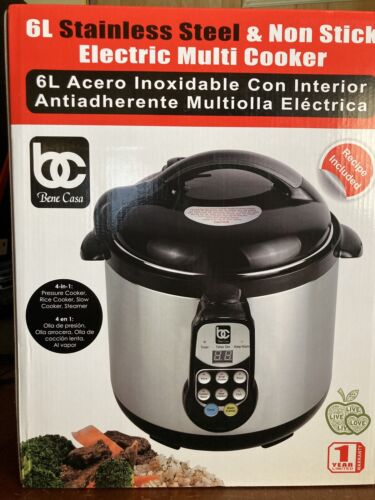 Bene Casa 6L Stainless Steel and Non-Stick Electric Multi Co