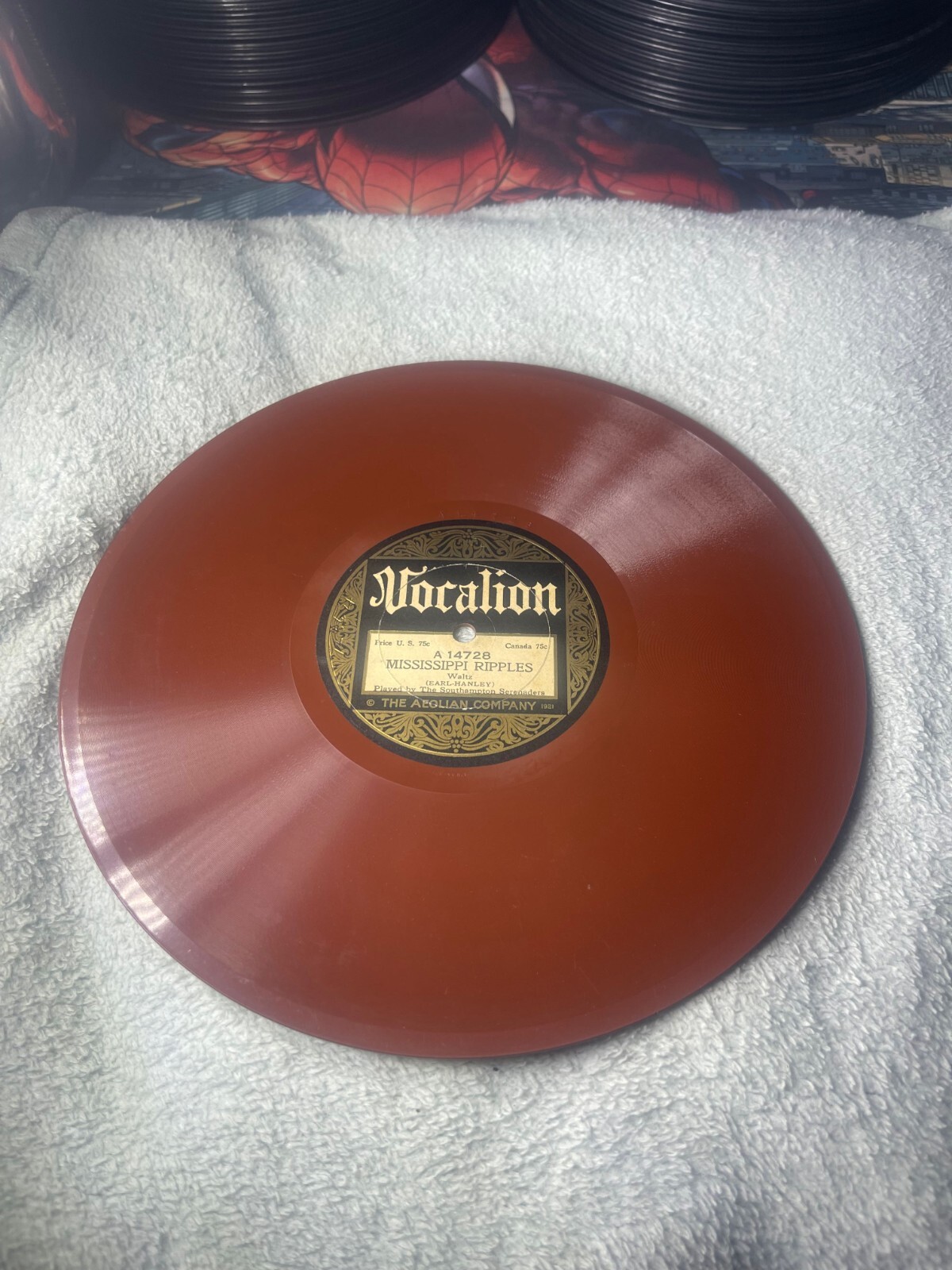 邦楽 THAT IT IS TDK RECORDS. (NOT FOR SALE) VOCALION Record 78 rpm 14728 MISSISSIPPI RIPPLE / REMEMBER