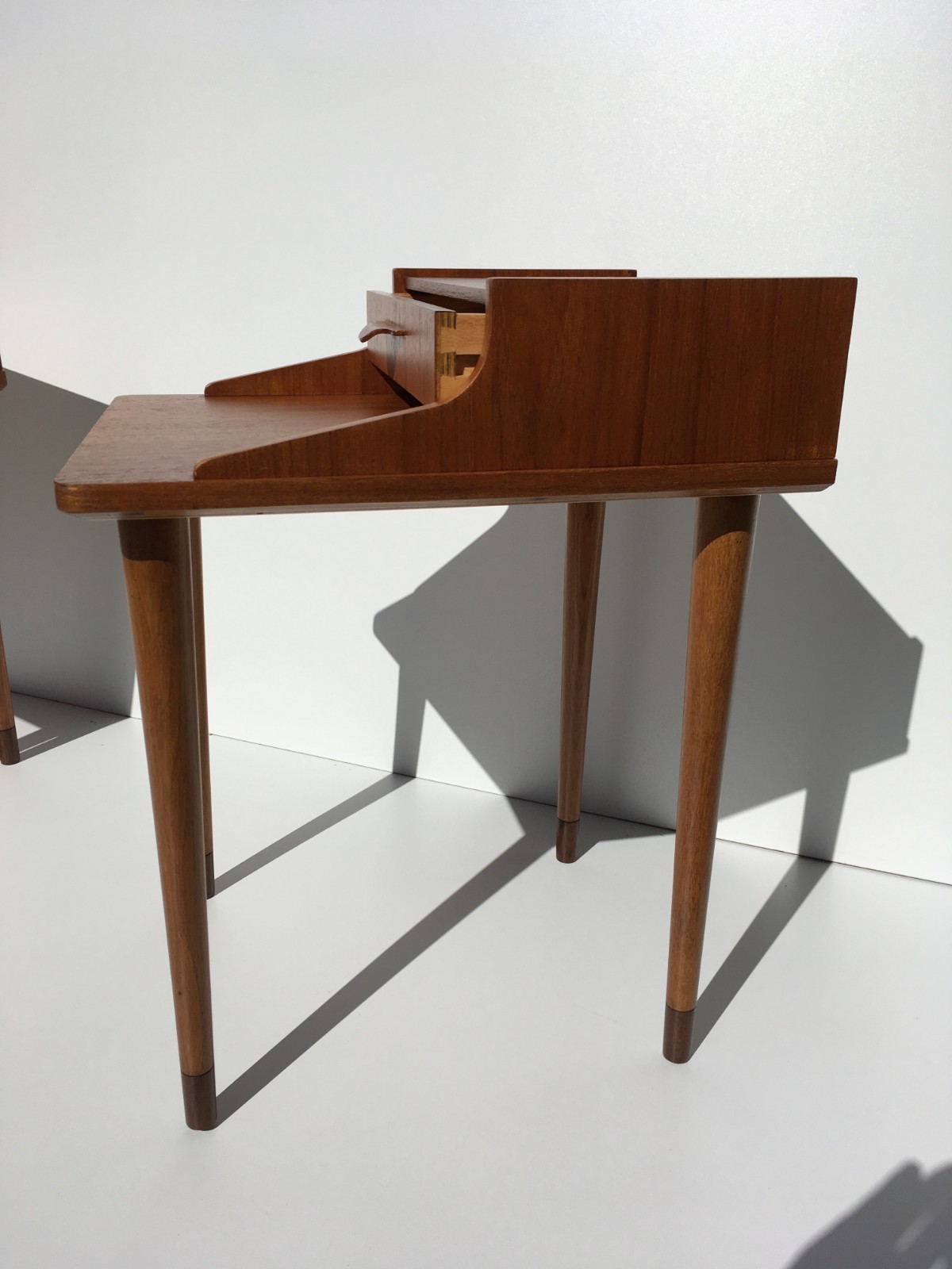 SALE! Danish Mid Century Modern Teak Nightstands Night Stand Side End Tables