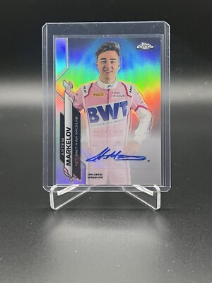 2020 Topps Chrome Formula 1 F1 Artem Markelov Refractor Auto #194/366