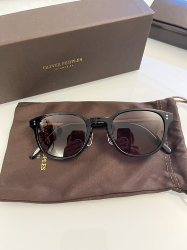 Pre-owned Oliver Peoples Fairmont 49mm Sun In Black/persimmon Msrp$546 Mcconaughey's Fav In Orange