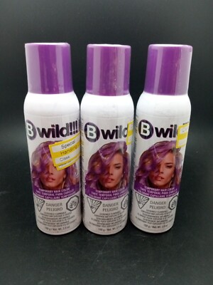 Lot of 3 Punky Colour Panther Purple Temporary Color Hair Spray Wash Out