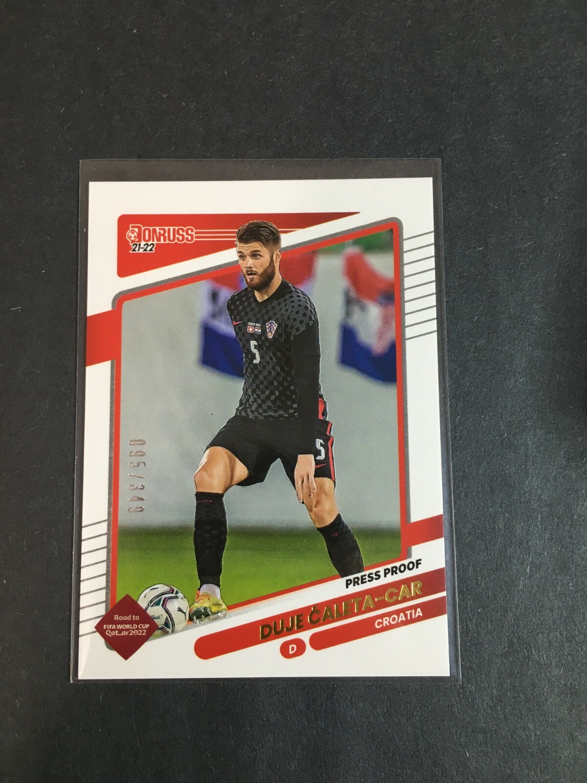 F160,689 2021-22 Donruss Soccer Press Proof DUJE CALETE CAR