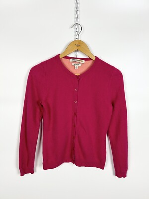 CLEMENTS RIBEIRO Girls 100% Cashmere Cardigan Sweater Jumper Size Large UK10