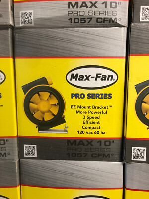 Can Fan MAX FAN PRO 10'' Inline Exhaust Mixed Flowed Fan blower (1057 CFM)
