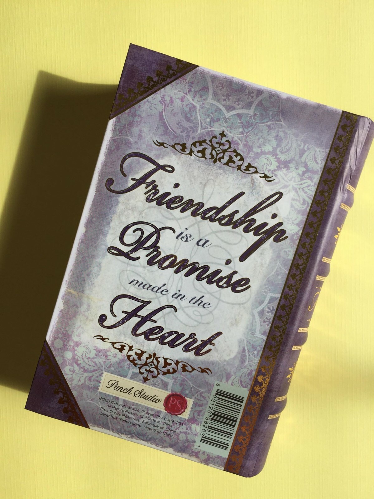 NEW. PUNCH STUDIO. FRIENDSHIP. HEART. BOOK. BOX. INSPIRATIONAL. FAMILY. PROMISE.