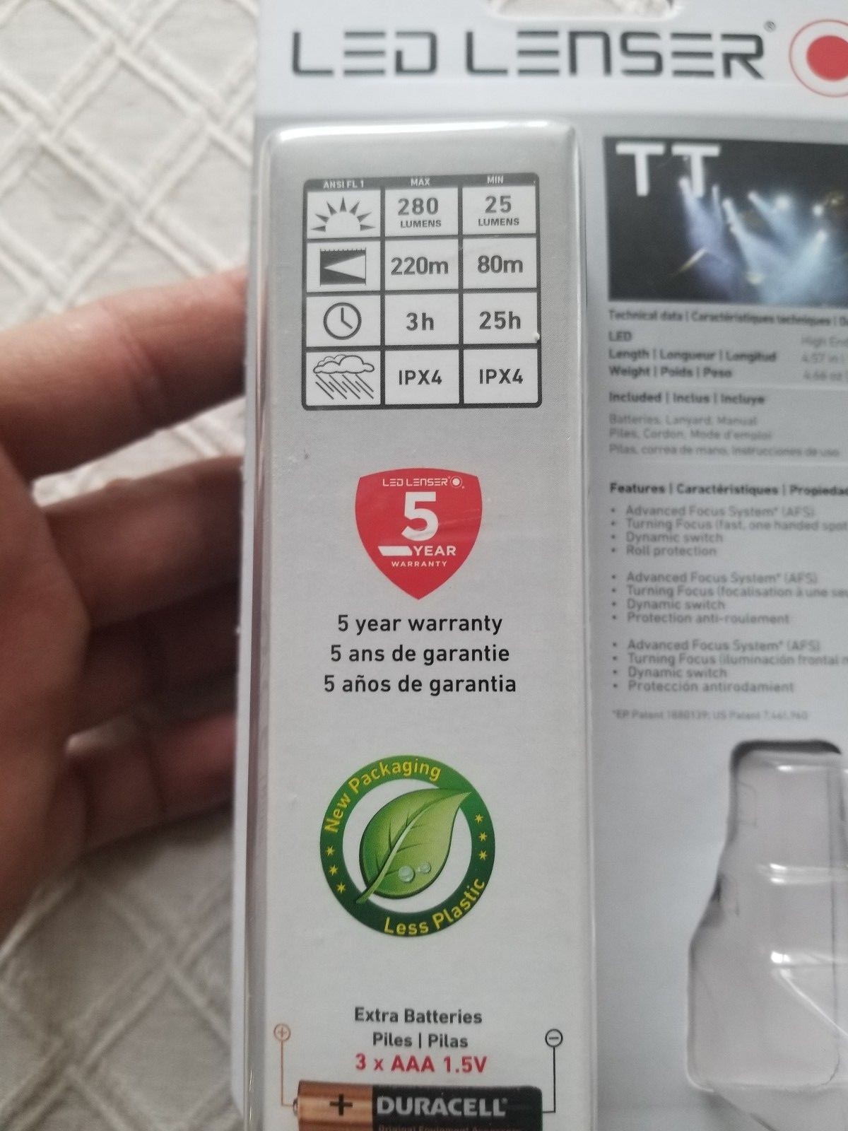 LED LENSER FLASHLIGHT TT