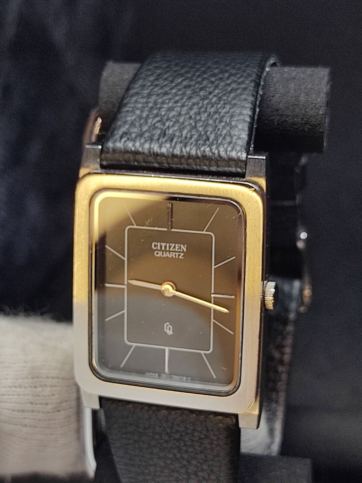 CITIZEN 4-797825 Men's Watch Black Dial Square Working Item