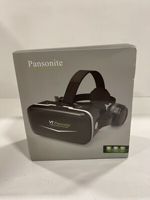 Pansonite Virtual Reality Glasses 3D Video 360 VR Supported Games -BLACK