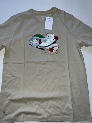 NWT Men s Jordan Flight Artist Series T Shirt Tan MSRP $40 DV1439 Sz M-2XL