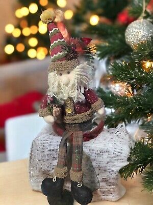 NEW Santa Shelf Sitter ~ Petfect Christmas Decoration For Mantle / Counter Etc..