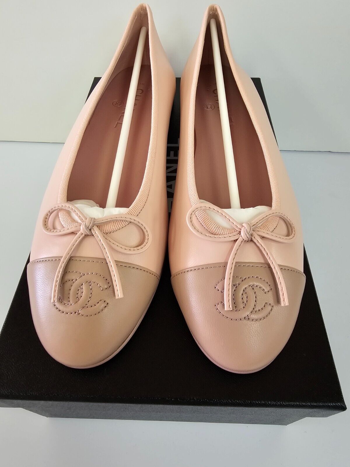 Chanel 23K G02819 leather pink ballet flats 36-40 EUR sizes Chanel 23K G02819 leather pink ballet flats 36-40 EUR sizes