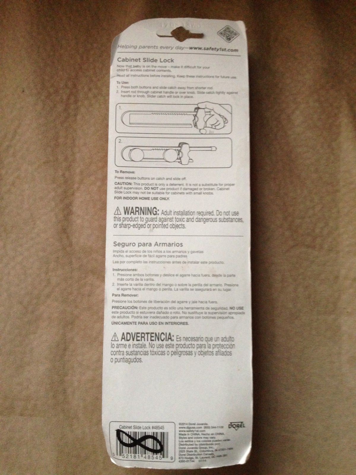 Safety 1st Cabinet Slide Locks 3PK Part # 48545