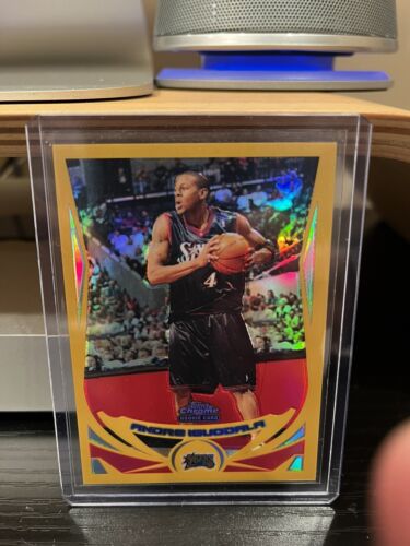 2004-05 Topps Chrome Andre Iguodala GOLD Refractor Rookie Card #174 /99 RARE! . rookie card picture