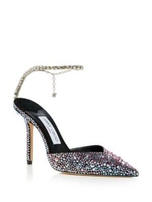 Женские черные туфли-лодочки на шпильке JIMMY CHOO Saeda из 100 % натуральной кожи 38,5
