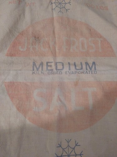 Vintage Cotton Sack with original advertising
