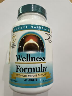 Source Naturals Wellness Formula Advanced Immune Support 90 Tabs 10/26
