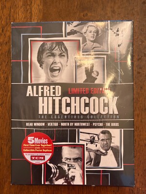 Alfred Hitchcock: The Essentials Collection (DVD, 2011, 5-Disc Set), New