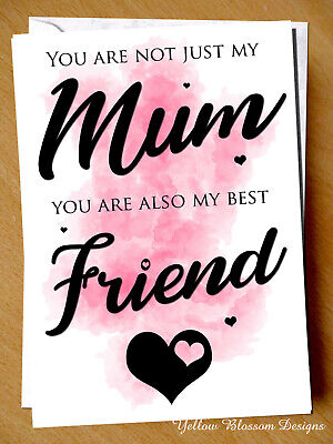 Best Friend Mother's Day Card Mum Birthday Christmas Not Just My Mum Love (Cute Best Friend Christmas Cards)