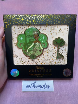DISNEY Pink a la Mode Exclusive PIN Keys to the Kingdom TIANA Boxed LE 300 NEW