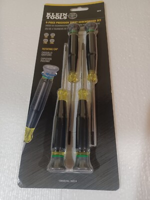 Klein Tools 85616 Precision Screwdriver TORX  4-Piece Set T6H T8H T10H T15H