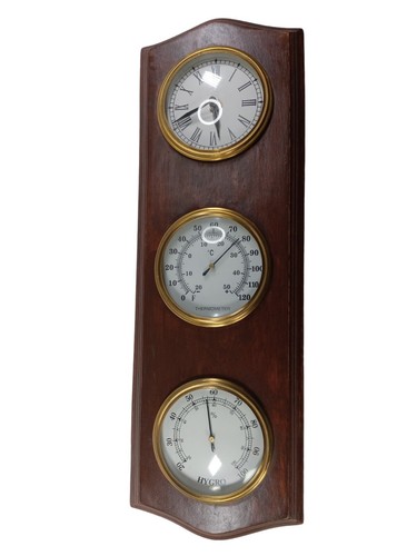 Vintage Clock - And Thermometer/hygrometer