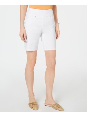 

INC Женские белые шорты без застежек с карманами Размер, Белый, 100061073