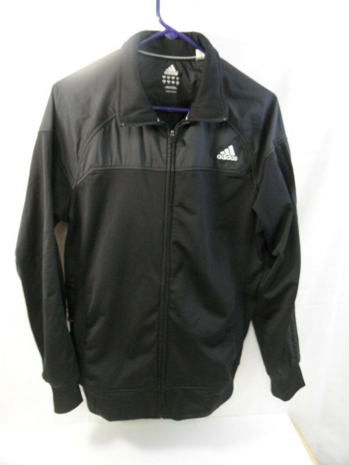 Adidas RN# 88387 CA# 40312 Black Warm-Up Track Jacket Men's Adidas RN# 88387 CA# 40312 Black Warm-Up Track Jacket Men's