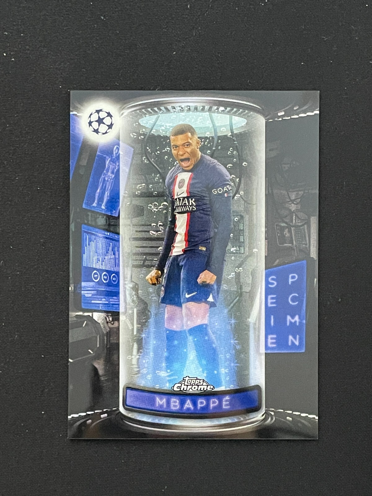 Kylian Mbappe 2022-23 Topps Chrome UEFA Champions Specimens