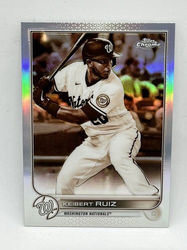 2022 Topps Chrome Sepia Refractor # 218 Keibert Ruiz Washinton Nationals