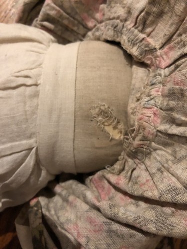 Rare Early Volland Raggedy Ann Doll Hand Painted Face Cottage Industry Folk Doll