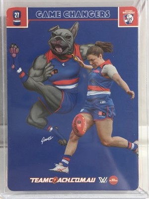 AFLW 2023 Teamcoach Western Bulldogs - Kirsty Lamb Game Changers Card No.GC-18