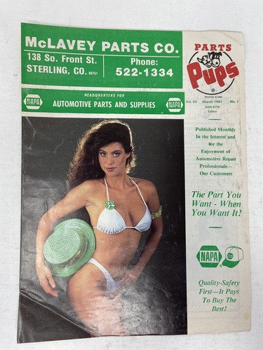 Pups Joke Magazine Pin Up Photos Mclavey's Sterling Co March
