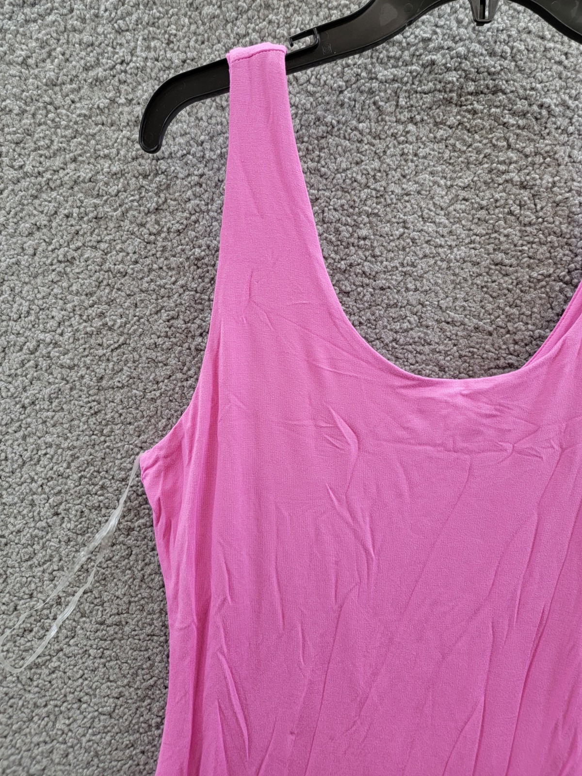 Bar III Petite Scoop-Neck Sleeveless Jersey Midi Dress Women's PXL Wild Pink - Picture 5 of 15