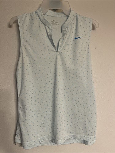 Tennis Sleeveless Shirt Size Medium Blue Dry-fit