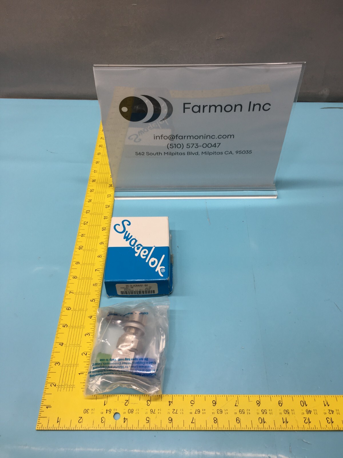 SWAGELOK SS-DLVCR4V51-BK DIAPHRAGM VALVE, 131673