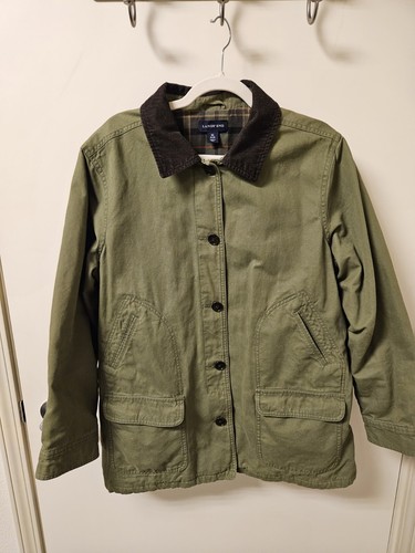 LANDS'END カバーオール コットンジャケット 裏地チェック XL $_12.JPG?set_id=880000500F