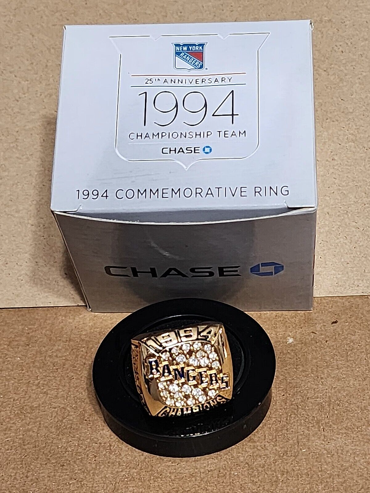 New York Rangers 1994 Championship Replica Ring SGA 25th