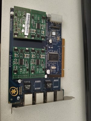 Digium Wildcard TDM410 & 4X S110M Modules