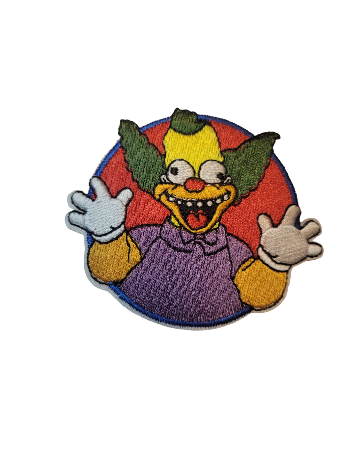 The Simpsons Inspired Krusty the clown  Iron On patch Sew On transfer  Badge