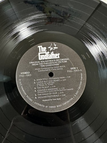 The Godfather Original Soundtrack Vinyl LP Triple-Gatefold 1972
