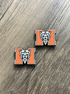 Mercer University Bears College Charm For Crocs Shoe Charms - 2 Pieces