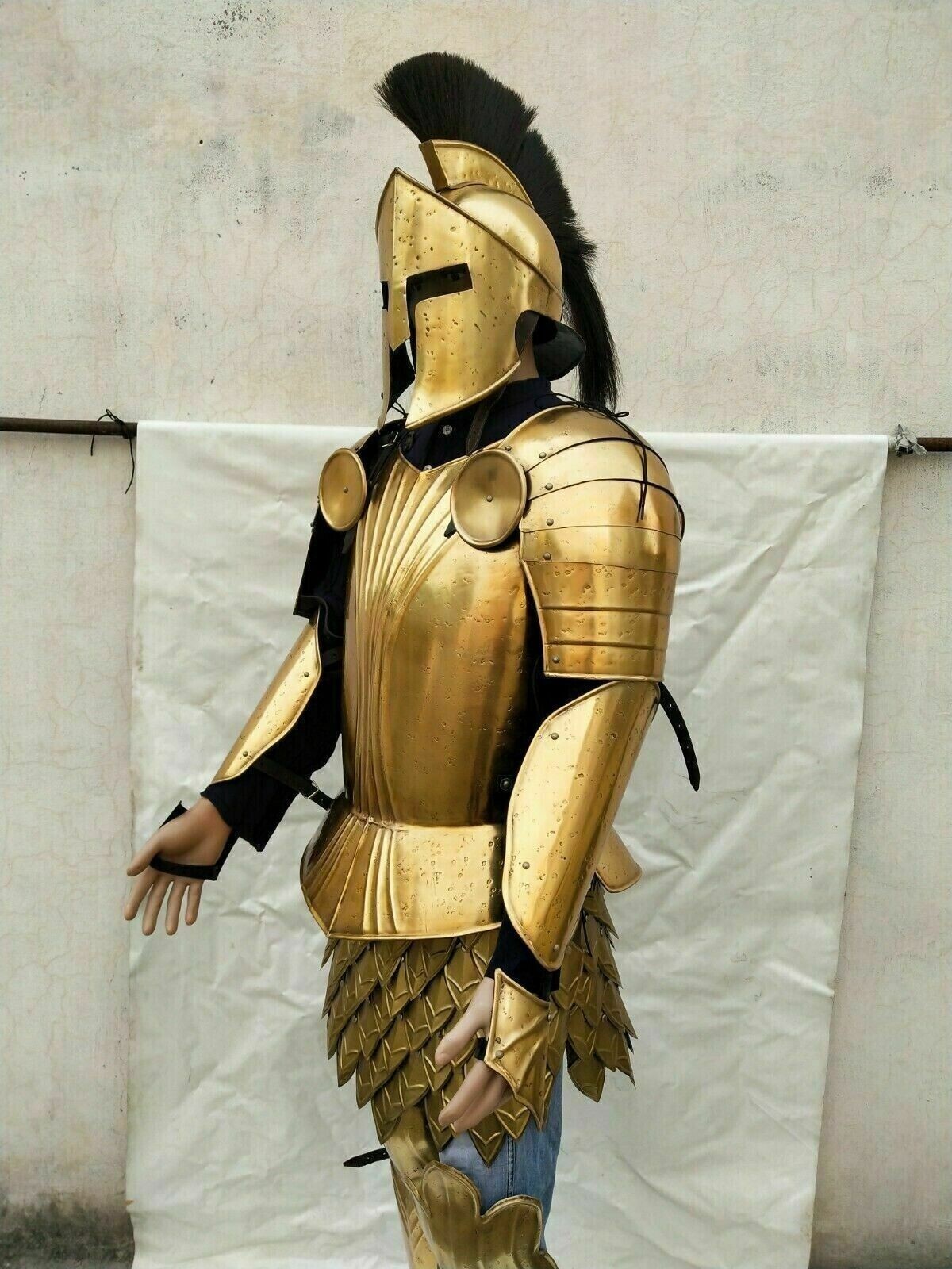 Medieval Knight Kingsguard Full body Armor suit With Spartan Helmet