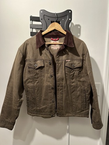 Iron and Resin Rambler Jacket Mens Medium Waxed Cotton Trucker Made In USA