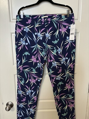 Cooper & Ella Tropical Print Ankle Pants