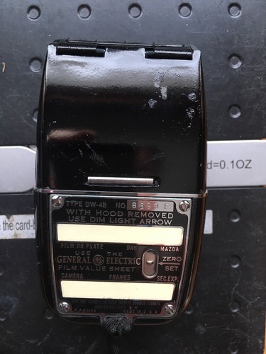 General Electric Light Values EXPOSURE Meter Typedw48