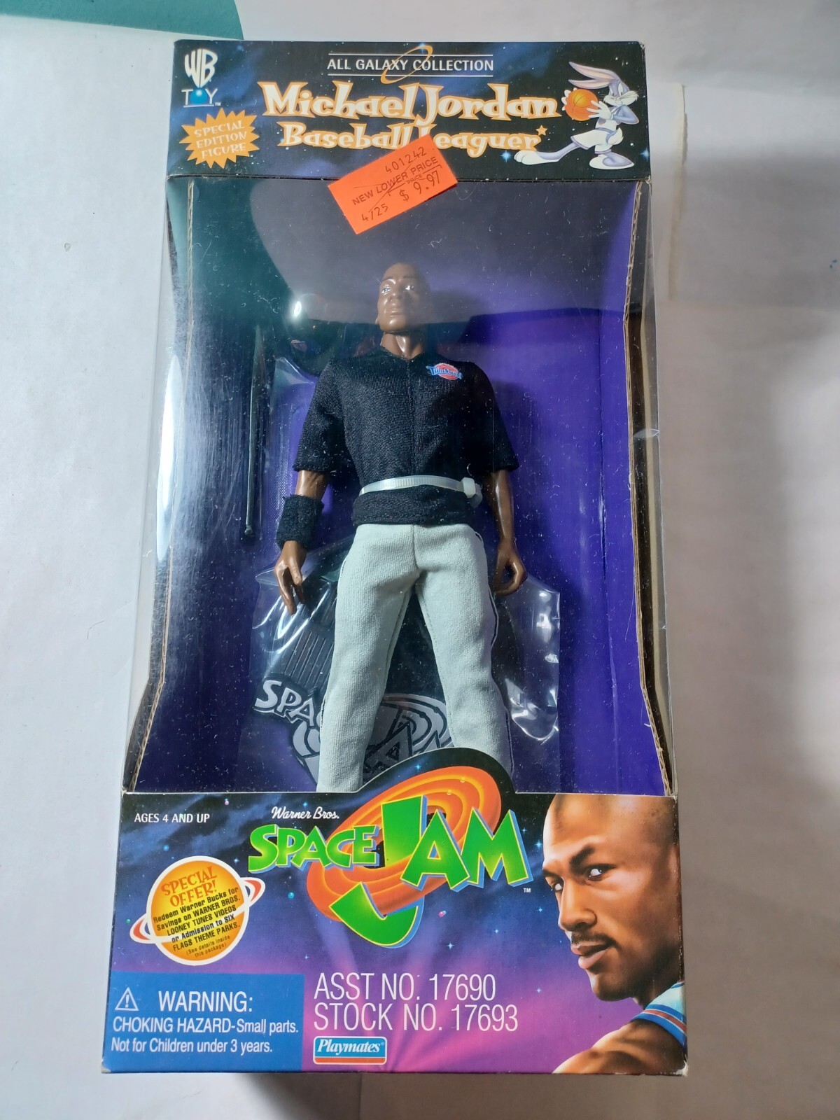 マイケル・ジョーダン   SPACE  JAM   1996  2点セット 新品 Michael Jordan Space Jam Tune Squad MVP Vintage Figure Doll