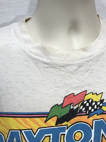 Daytona 500 Nascar Vintage 1993 STP Tee T-Shirt Made in USA Tour Premier Sports